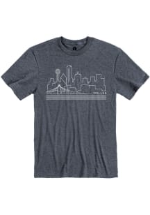 Dallas Navy Skyline Short Sleeve T Shirt