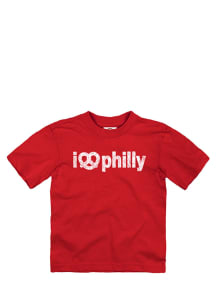 Philadelphia Toddler Red  I Pretzel Philly Short Sleeve T Shirt