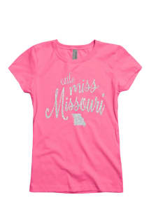 Missouri Girls Pink Little Miss Short Sleeve T Shirt