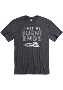 Kansas City Grey Burnt Ends Short Sleeve T Shirt