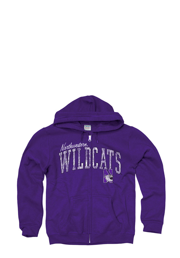 Northwestern Wildcats Juniors Purple Schoolyard Long Sleeve Full Zip Jacket