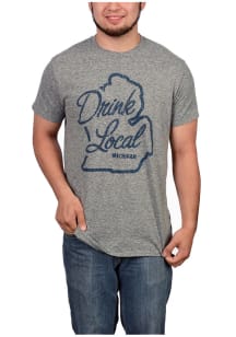Michigan Grey Drink Local Short Sleeve T Shirt