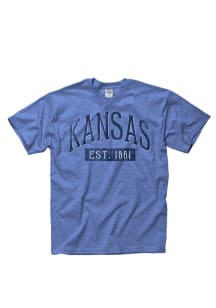 Kansas Blue Established Date Short Sleeve T Shirt