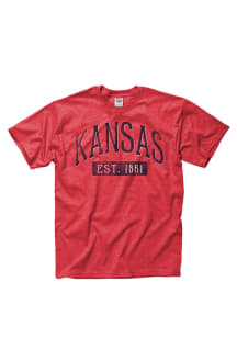 Kansas Red Established Date Short Sleeve T Shirt
