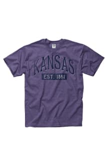 Kansas Purple Established Date Short Sleeve T Shirt
