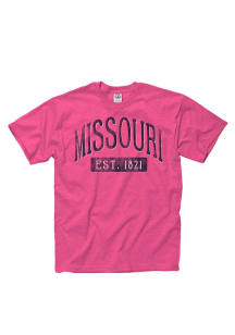 Missouri Pink Establish Date Arch Short Sleeve T Shirt