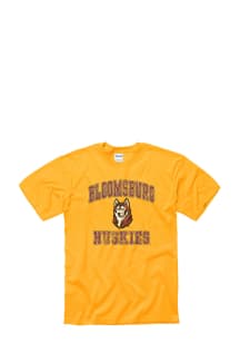 Bloomsburg University Huskies Gold #1 Short Sleeve T Shirt