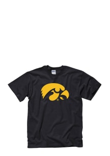 Iowa Hawkeyes Black Big Logo Short Sleeve T Shirt