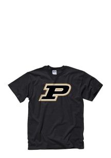 Purdue Boilermakers Black Big Logo Short Sleeve T Shirt