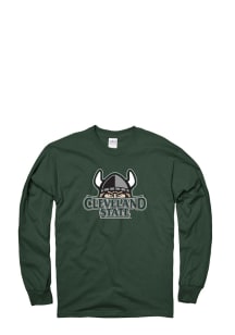 Cleveland State Vikings Green LS Tee Long Sleeve T Shirt