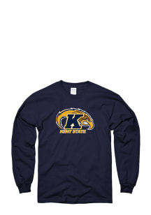 Kent State Golden Flashes Navy Blue LS Tee Long Sleeve T Shirt
