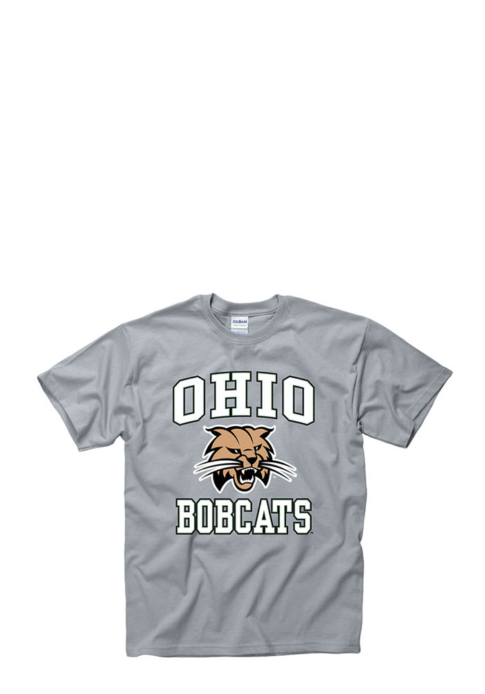 Ohio Bobcats Grey #1 Short Sleeve T Shirt