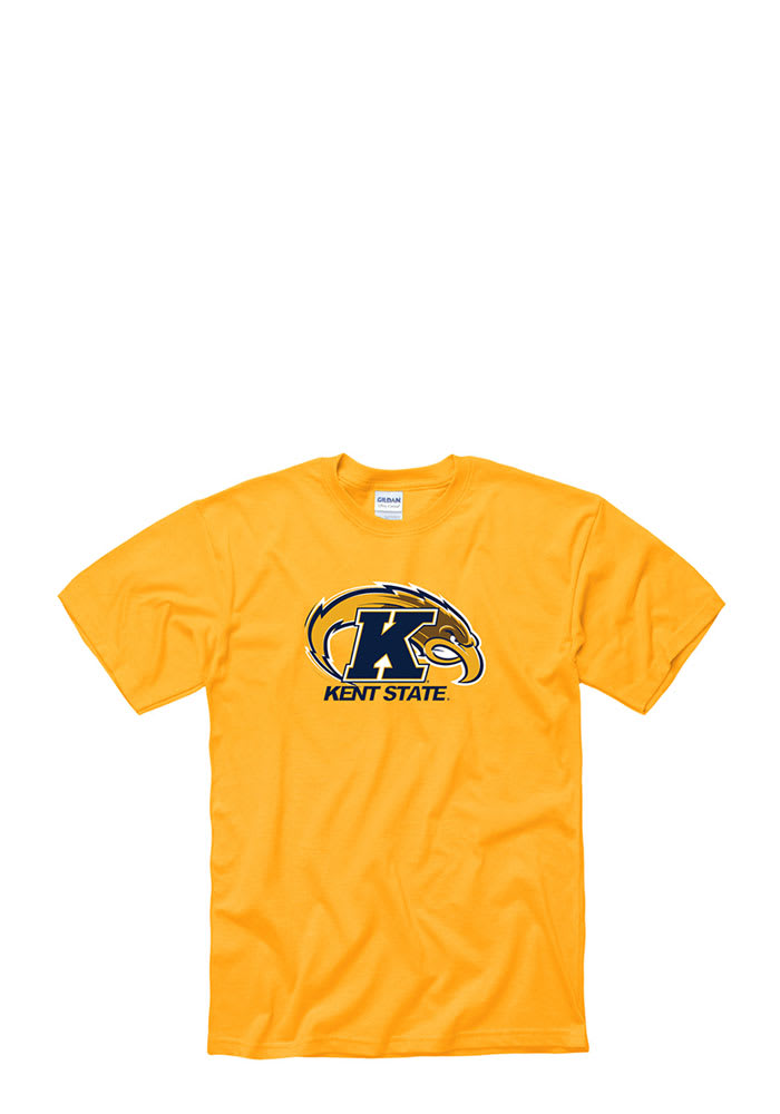 Kent State Golden Flashes Gold Big Logo Short Sleeve T Shirt