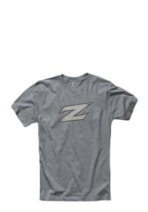 Akron Zips Grey Fade Out Short Sleeve T Shirt