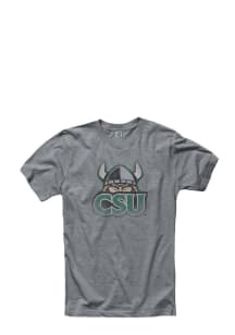 Cleveland State Vikings Grey Fade Out Short Sleeve T Shirt
