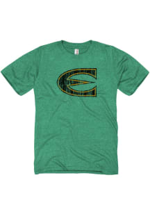 Emporia State Hornets Green Distressed Short Sleeve T Shirt