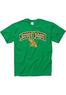 Missouri Western Griffons Green Distressed Big Logo Short Sleeve T Shirt