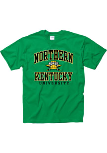 Northern Kentucky Norse Green Arch Mascot Short Sleeve T Shirt