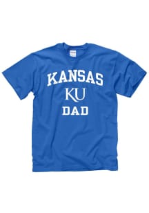 Kansas Jayhawks Blue Dad Short Sleeve T Shirt