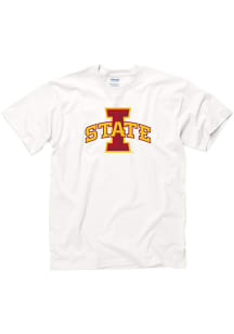 Iowa State Cyclones White Big Logo Short Sleeve T Shirt