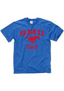 SMU Mustangs Blue Dad Short Sleeve T Shirt
