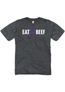 K-State Wildcats Grey Eat Beef Short Sleeve T Shirt