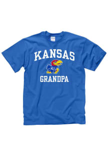 Kansas Jayhawks Blue Grandpa Short Sleeve T Shirt