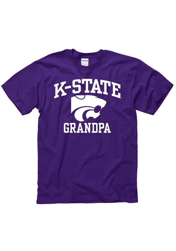 K-State Wildcats Purple Grandpa Short Sleeve T Shirt