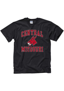 Central Missouri Mules Black #1 Design Short Sleeve T Shirt