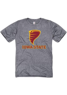 Iowa State Cyclones Grey Logo Short Sleeve Fashion T Shirt