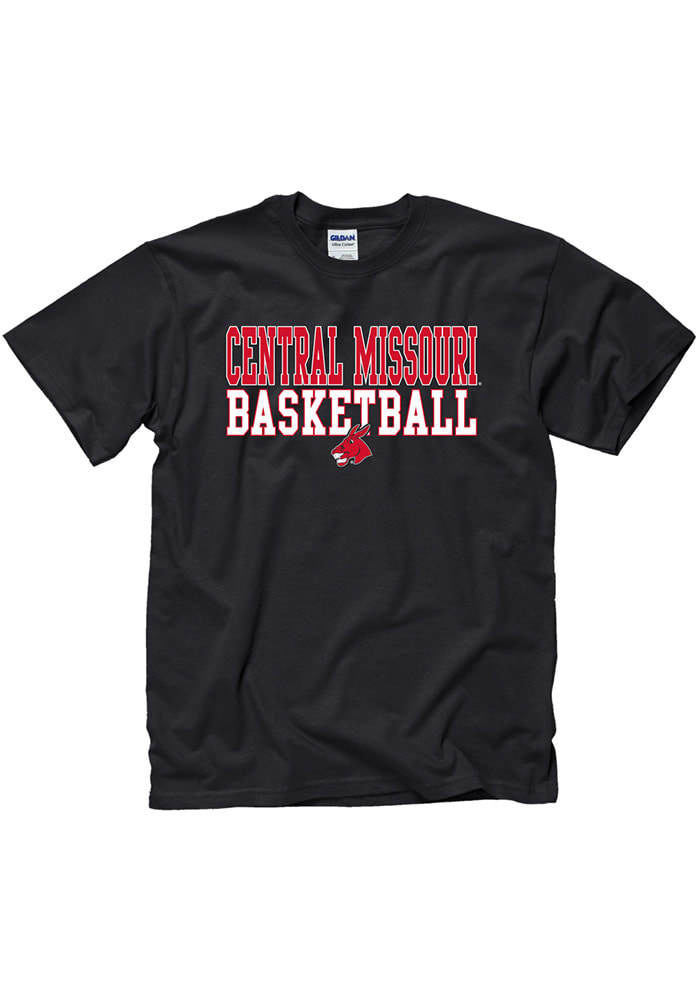 Central Missouri Mules Black Equipped Basketball Short Sleeve T Shirt