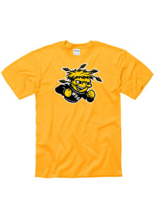 Wichita State Shockers Gold Primary Logo Short Sleeve T Shirt
