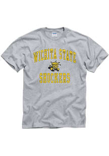 Wichita State Shockers Grey No1 Design Short Sleeve T Shirt