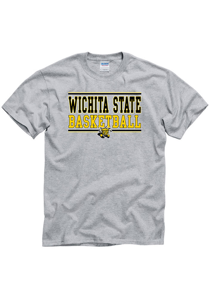 Wichita State Shockers Grey Bball Short Sleeve T Shirt