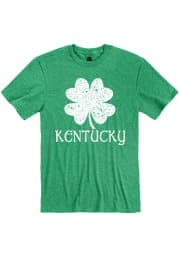 Kentucky Green Splatter Shamrock Short Sleeve T Shirt