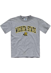 Wichita State Shockers Youth Grey Arch Short Sleeve T-Shirt
