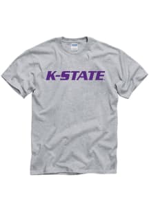 K-State Wildcats Grey Rally Loud Short Sleeve T Shirt