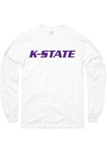 K-State Wildcats White Rally Loud Long Sleeve T Shirt
