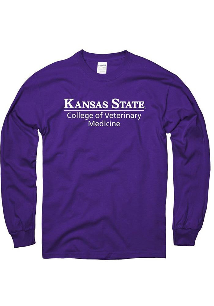 K-State Wildcats Purple Collge of Veterinary Medicine Long Sleeve T Shirt