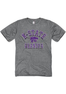 K-State Wildcats Graphite Grandpa Short Sleeve T Shirt