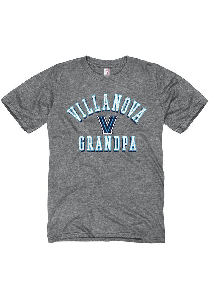 Villanova Wildcats Grey Grandpa Short Sleeve T Shirt