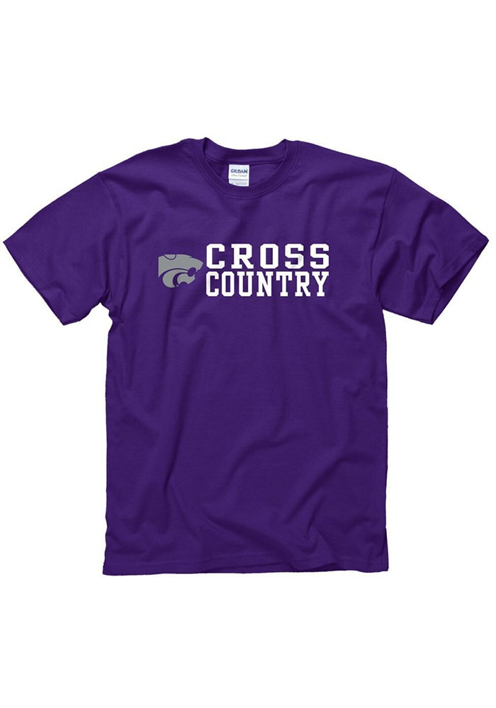 K-State Wildcats Purple Cross Country Short Sleeve T Shirt