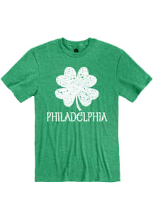 Philadelphia Green Splatter Shamrock Short Sleeve T Shirt