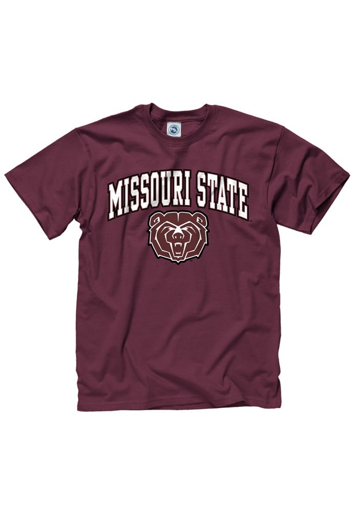 Missouri State Bears Maroon Arch Short Sleeve T Shirt