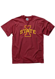 Iowa State Cyclones Cardinal Big Logo Short Sleeve T Shirt
