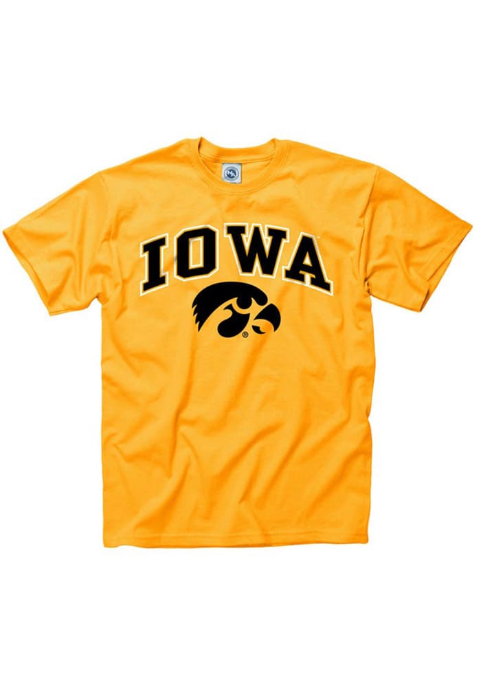Iowa Hawkeyes Gold Arch Short Sleeve T Shirt