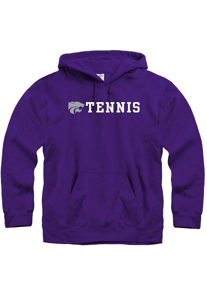 K-State Wildcats Mens Purple Tennis Long Sleeve Hoodie