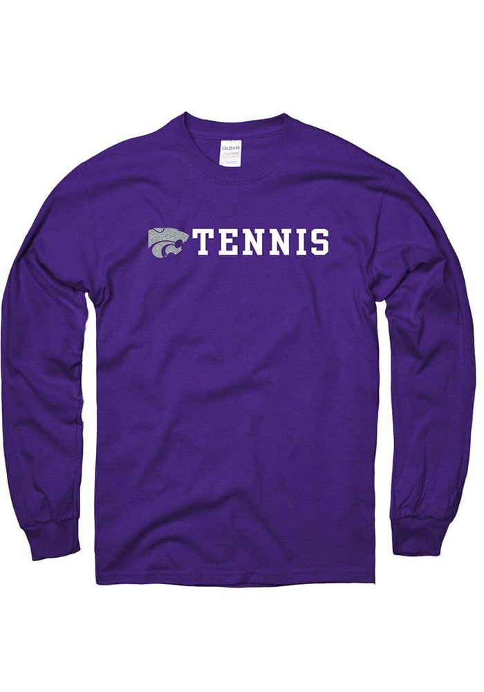 K-State Wildcats Purple Tennis Long Sleeve T Shirt
