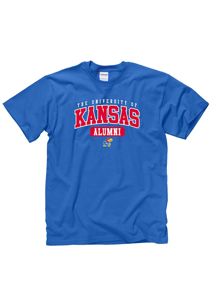 Kansas Jayhawks Blue Alumni Short Sleeve T Shirt