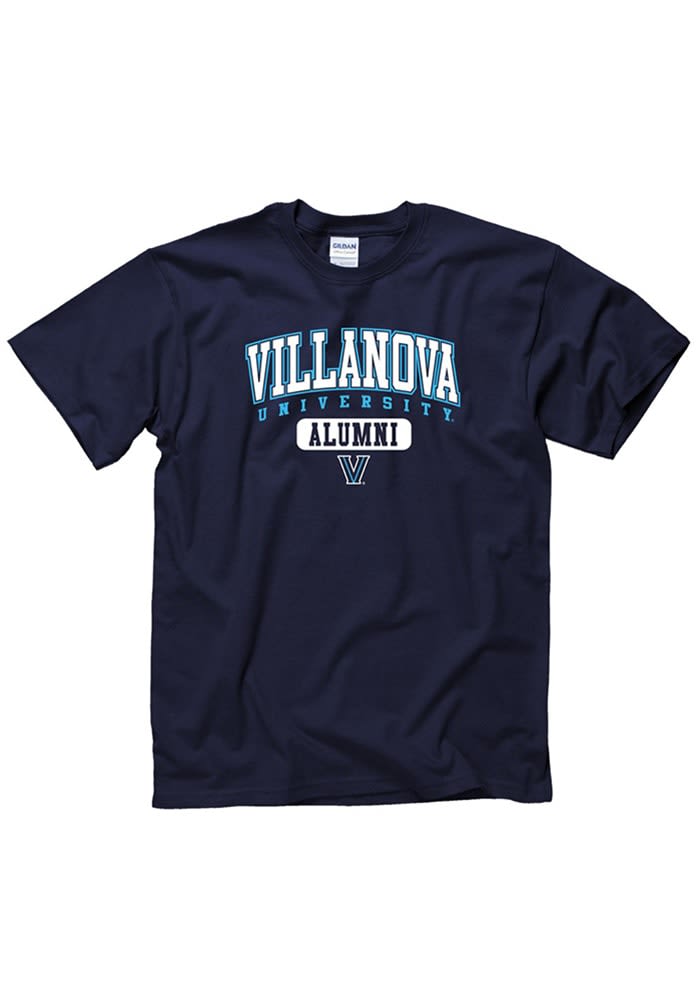 Villanova Wildcats NAVY Contrast Alumni Short Sleeve T Shirt